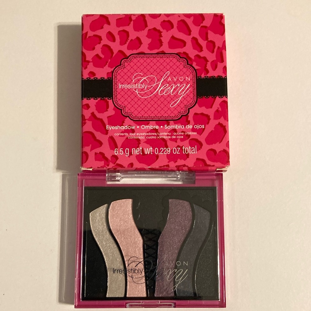 Avon Pink and Purple Eyeshadow Palette Vibrant Makeup